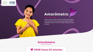O Amorômetro já contabilizou mais de 5 mil horas em escolas de todo o país - Site Amorômetro