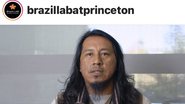 O artista indígena Jaider Esbell - Fonte: Instagram Brazil Lab Princeton