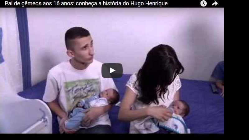 Imagem Pai de gêmeos aos 16 anos: conheça a história do Hugo Henrique