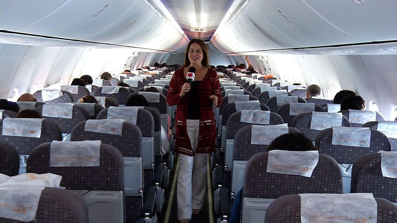 Imagem Mulheres que passaram a ter medo de avião após se tornarem mães