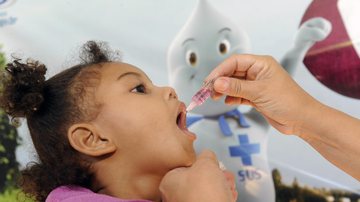 Imagem Quase metade das crianças ainda não tomou vacina contra a poliomielite