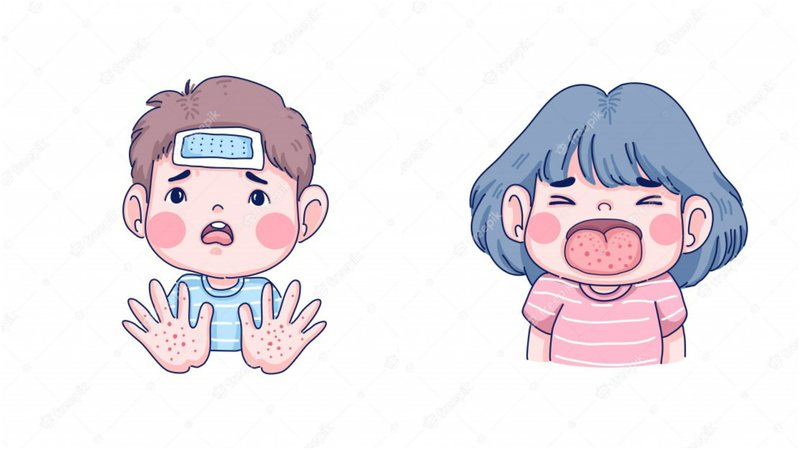 mão-pé-boca: vírus infantil comum que causa feridas na boca e erupções nas mãos e nos pés