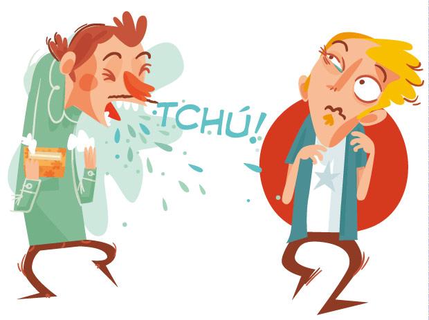 Ilustração sobre gripe H1N1