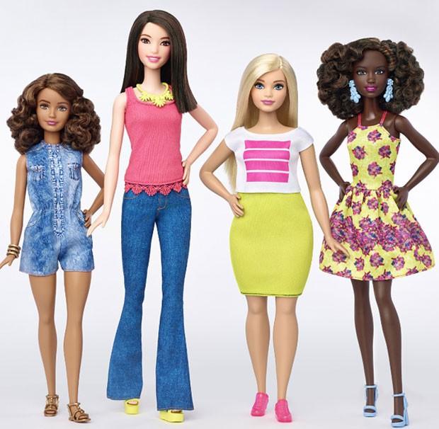 Novos modelos da boneca Barbie lançados nesta quinta-feira (28) (Foto: Divulgação/Barbie)