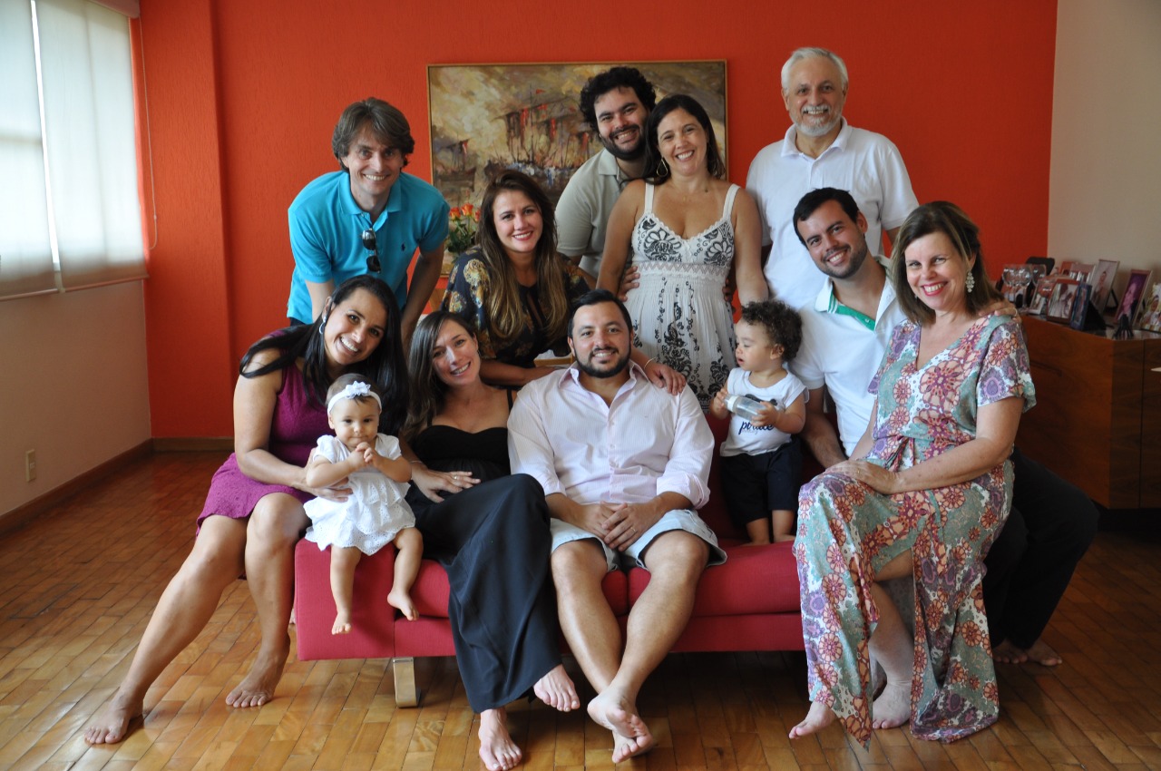Elisabete Junqueira e a família